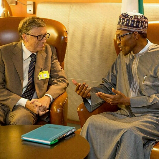Bill Gates and Buhari