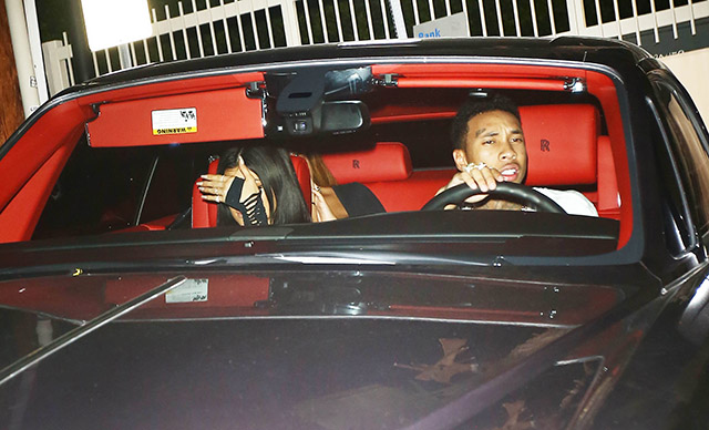 Kylie Jenner and Tyga crash while attending 1 Oak Performance in Los Angeles