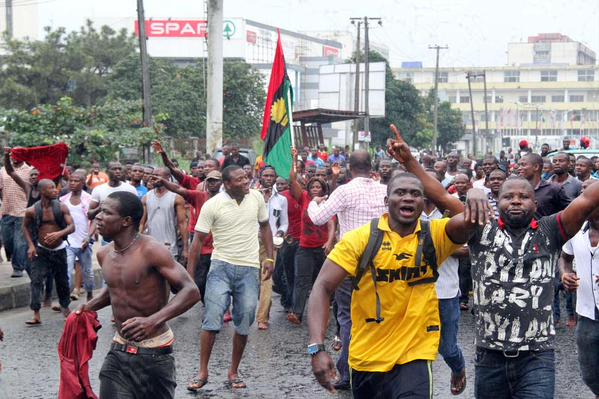 Biafra Protesters