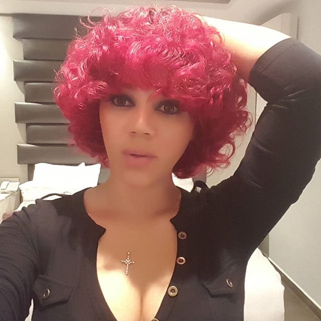 Nadia Buari Red Wig
