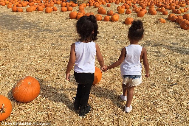 North West n BFF Pumpkin Patch2
