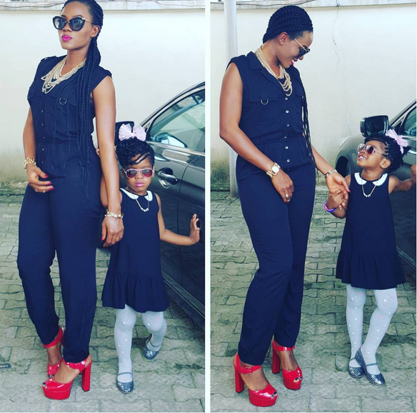 Basketmouth's wife and kid