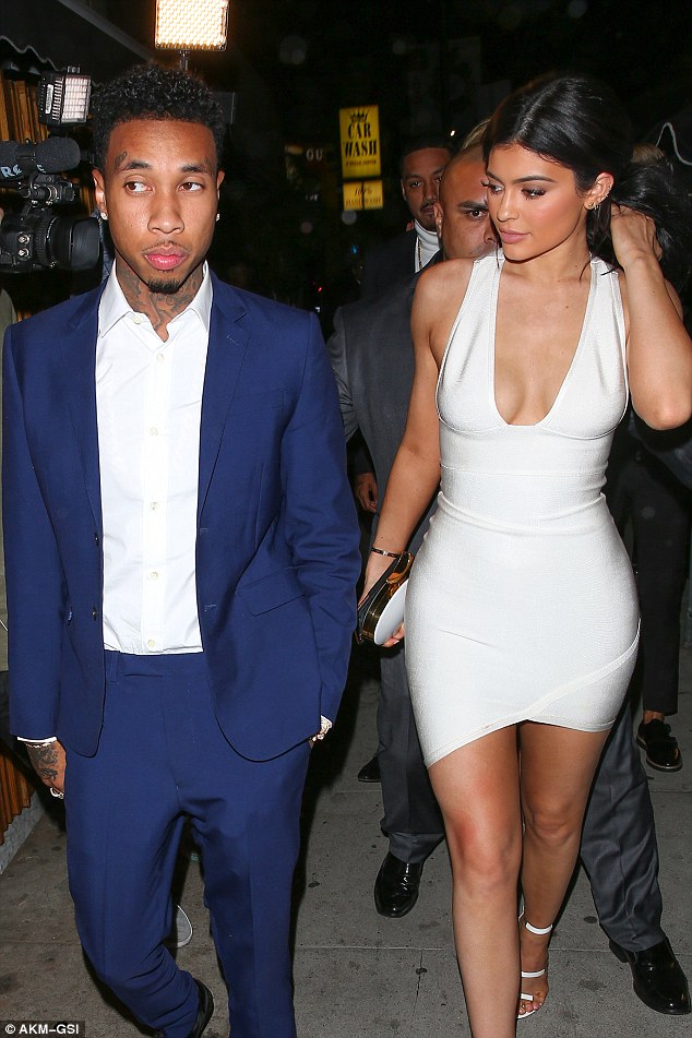 Kylie And Tyga Hold Hands2