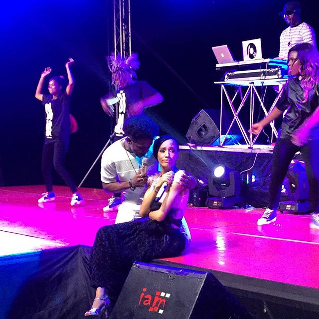 Korede Bello Declares Love For Di'ja As He Cuddles Her During Performance
