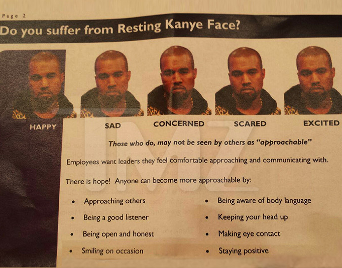 The kanye resting face