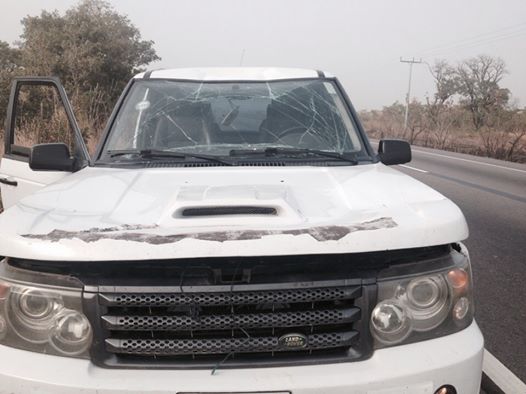 Picture of His Damaged Range Rover