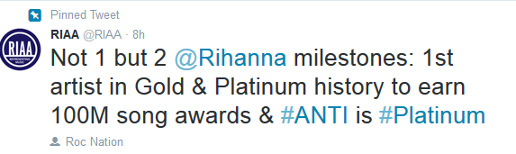Rihanna RIAA2
