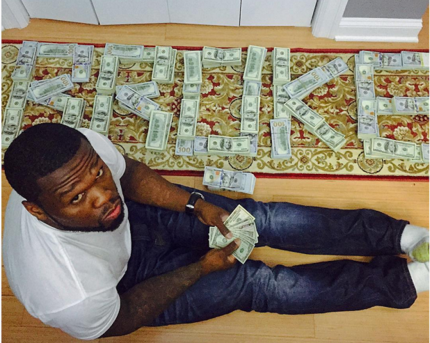  50 Cent Says the Money He Poses with On Instagram Isn’t Real