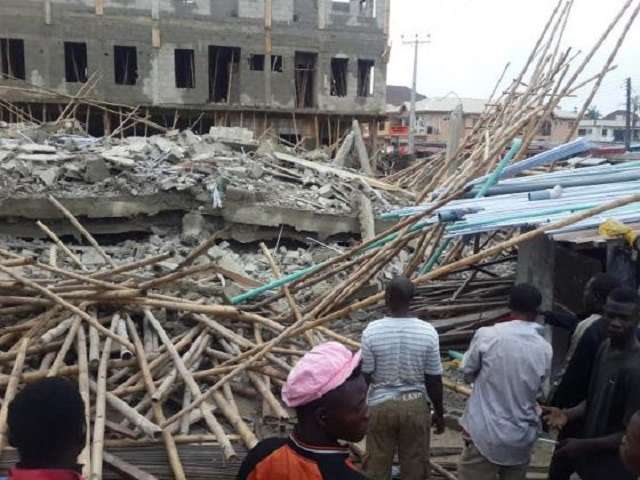 Lekki collapsed building (Illustration)