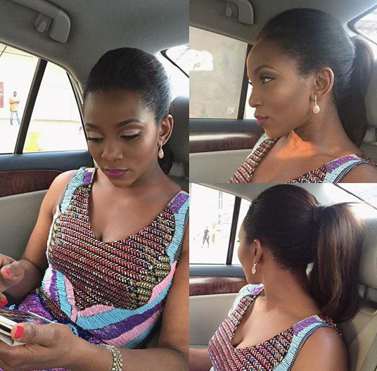 Genevieve-Nnaji-Slays-In-African-Print-As-She-Atte