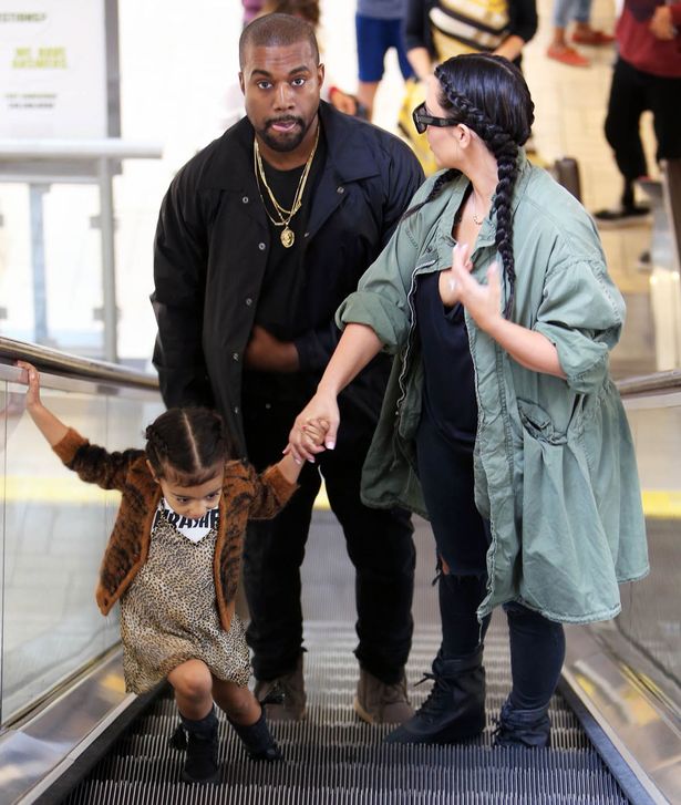 Kim-Kardashian-and-Kanye-West-with-daughter-North1
