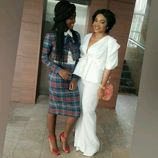 Mercy Aigbe and Daughter