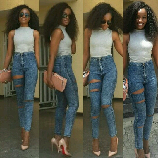 Seyi Shay Ripped Jeans