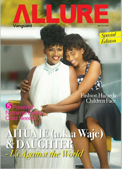 WAJE and daughter Allure
