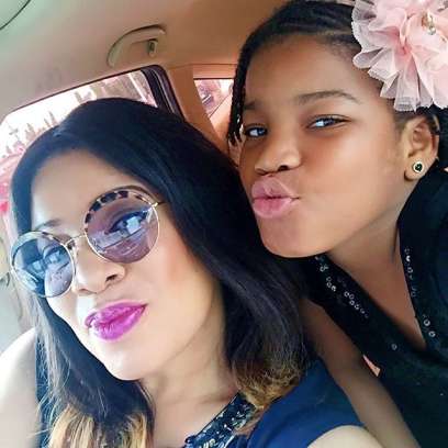 Monalisa Chinda and Daughter
