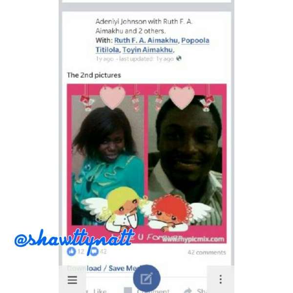 Johnson Adeniyi's Facebook disclaimer