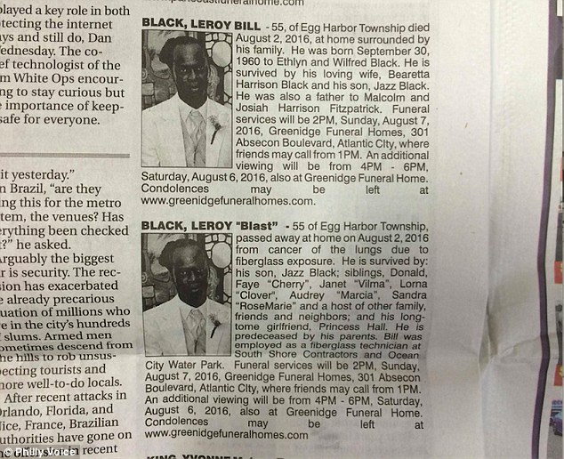 Leroy black obituary