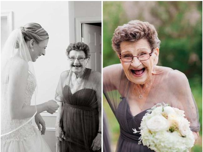 grandma bridesmaid