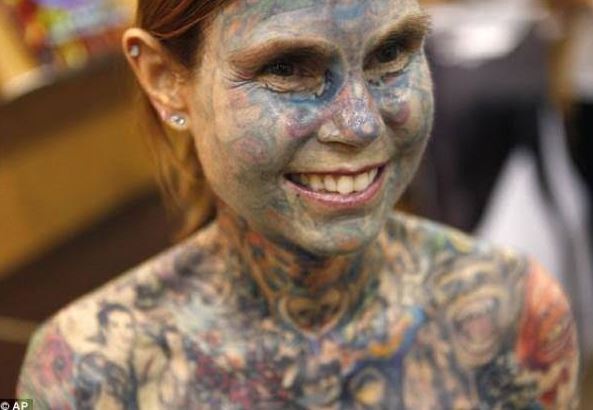 most tattoed woman
