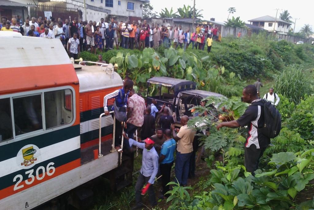 patrol car crushed by train
