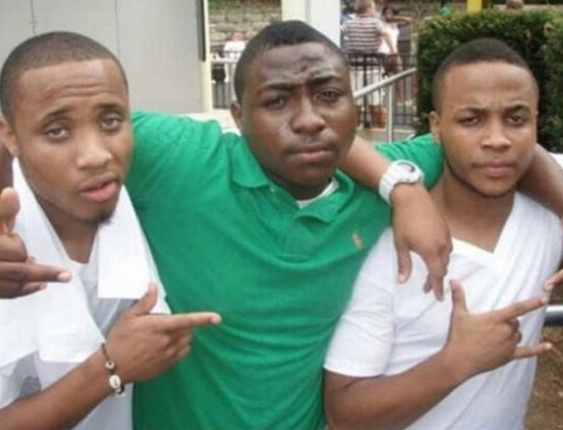 Old picture of Davido with his cousins, B-Red & Sina Rambo