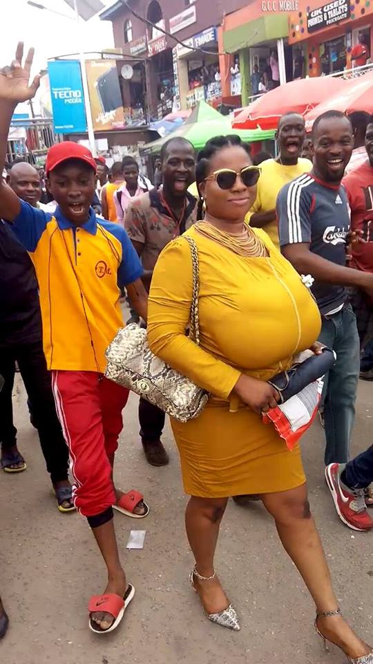 See New Photos Of The Big Breasted Lady That Caused Commotion At 