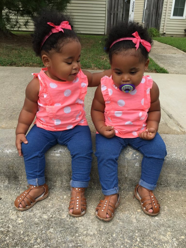 cute twin girls