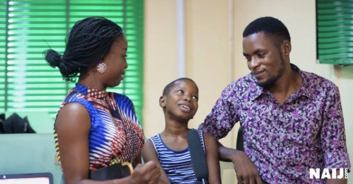 Emmanuella and Mark Angel during the interview with NAIJ. (Credit: Naij.com ) 