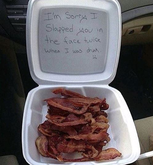 Bacon apology