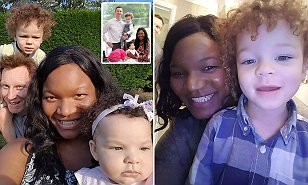 MUM STUNS DOCS British mum becomes first black woman to give birth to two white babiesAfter giving birth to a son with blue eyes Catherine Howarth has now given birth to a blue eyed baby girl
