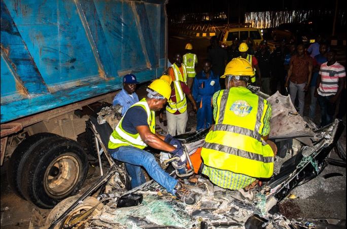 Gravel truck kills one