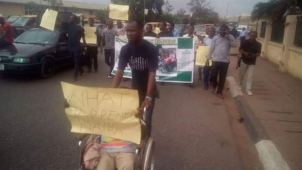 crippled and protesting1