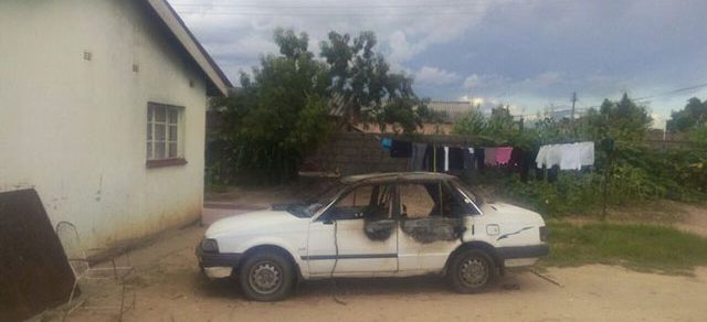 mafuya burns husbands car
