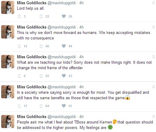 Kemen replies TBoss sister