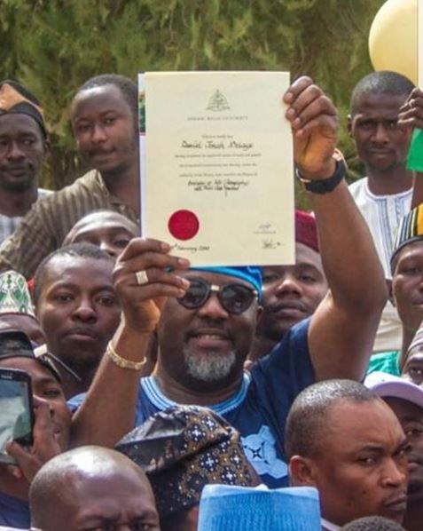 dino melaye certificate