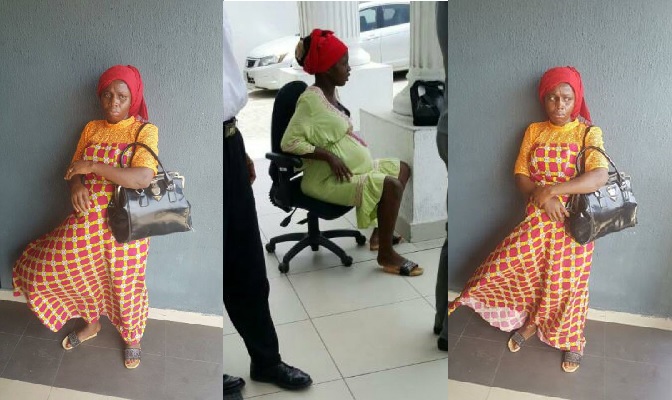 woman defrauding lagosians using pregnancy