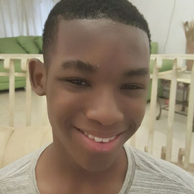 Omotola Jalade celebrates last son