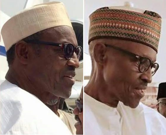 Before and after photo of President Buhari