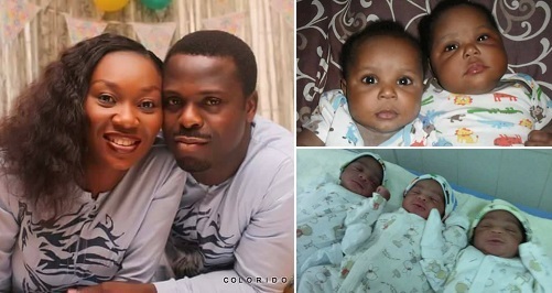 Nigerian couple welcome triplet