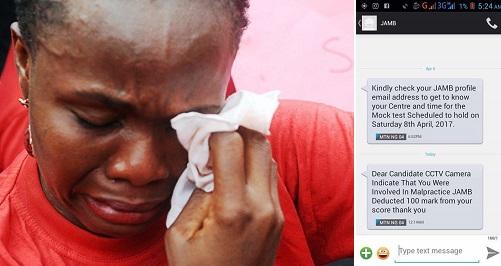 JAMB deducts 100 marks