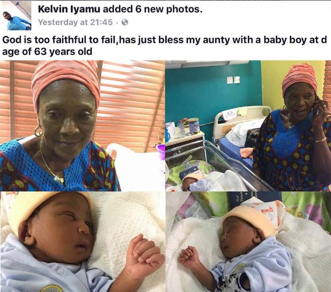 63 year old Nigerian Woman Gives Birth