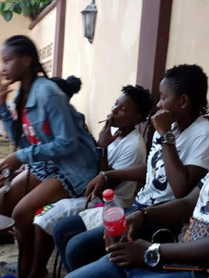 young lesbian gang spotted smoking weed