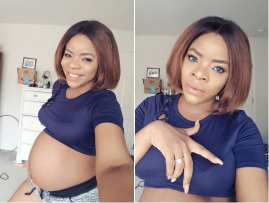 Laura Ikeji Displays Bare Bump