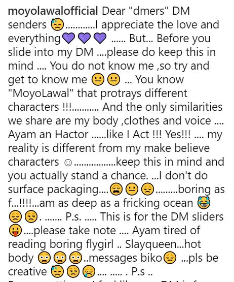 Moyo Lawal Issues Serious Warning