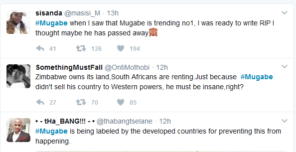 President Mugabe dozing off