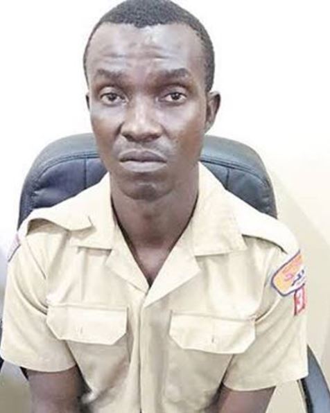 Security Guard steals