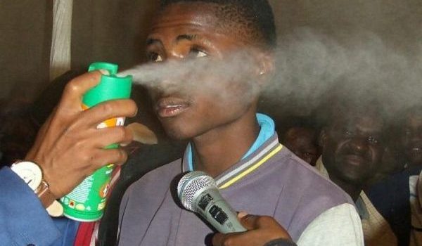 Prophet defends spraying church members