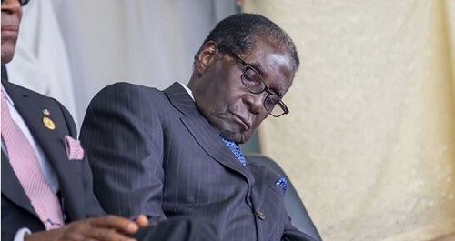 President Mugabe not sleeping