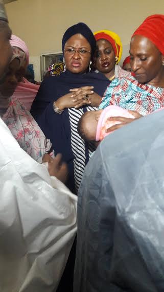 aisha buhari dolapo osinbajo visits 8 month old baby