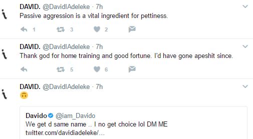 Davido's Reply